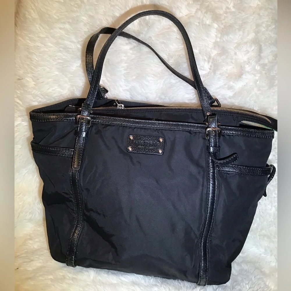 Kate spade black shoulder tote bag